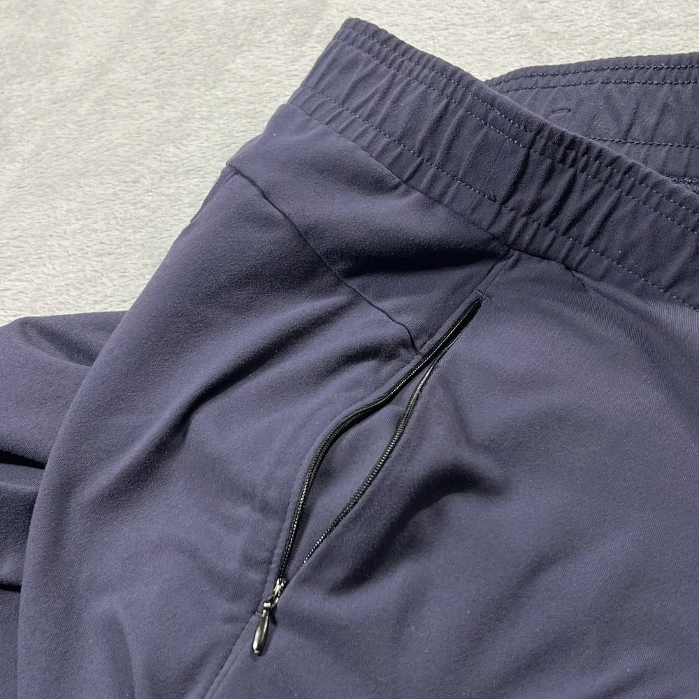 Public Rec Pants Mens 40x30 Blue Joggers All Day Everyday Zip Pockets Gym